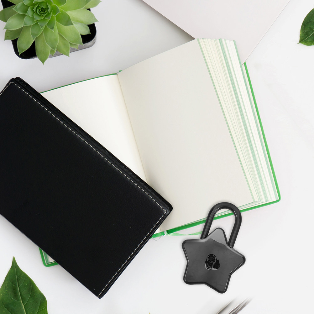Travel Luggage Set - 2Pcs Star Shaped Alloy Notebook Lock