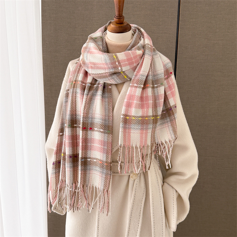 Cashmere Scarf - Imitation Cashmere Warm Large Scarf for
