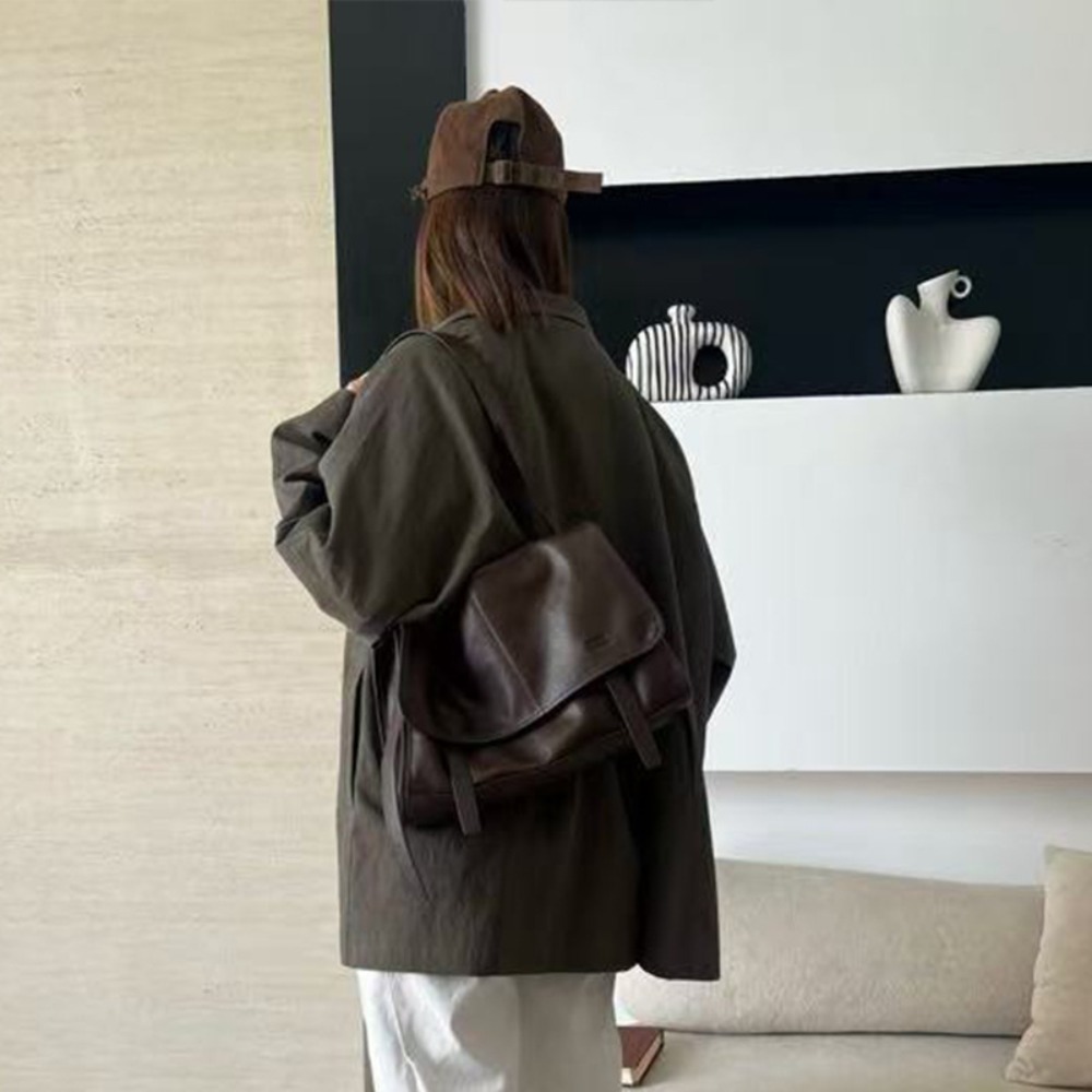 Retro Cowhide Briefcase New So - Leather Briefcase ulasan dan harga