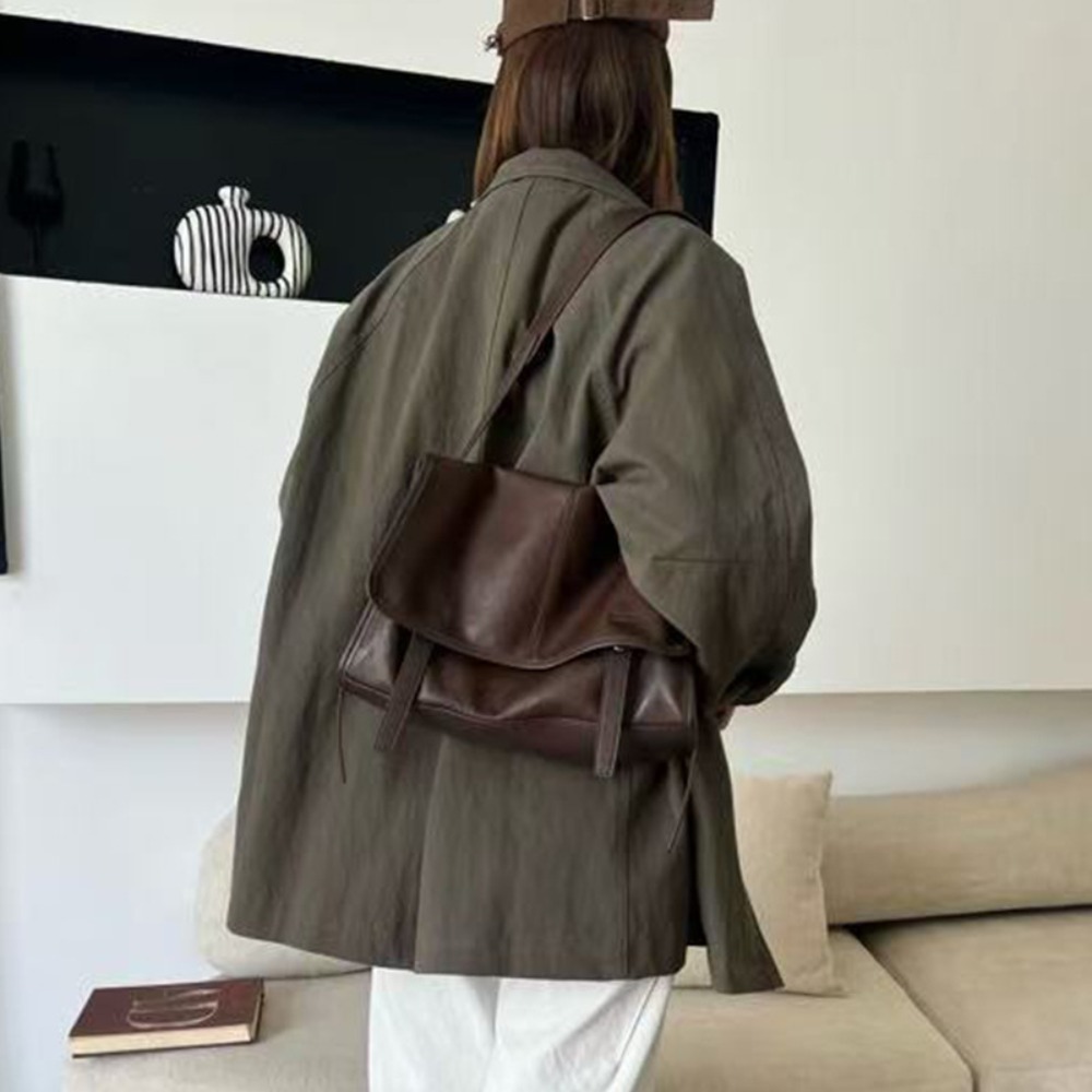 Retro Cowhide Briefcase New So - Leather Briefcase ulasan dan harga