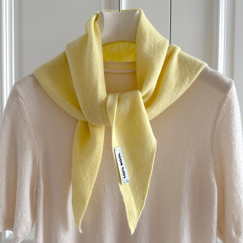 Knitted Scarf Women 100% Wool  - Cashmere Scarf ulasan dan harga