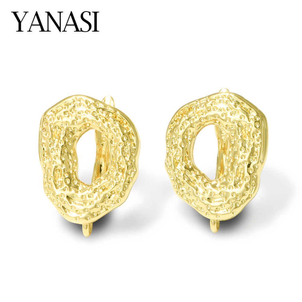 1 Pair Big Size18K Gold Plated - Gold Plated Jewelry ulasan dan harga