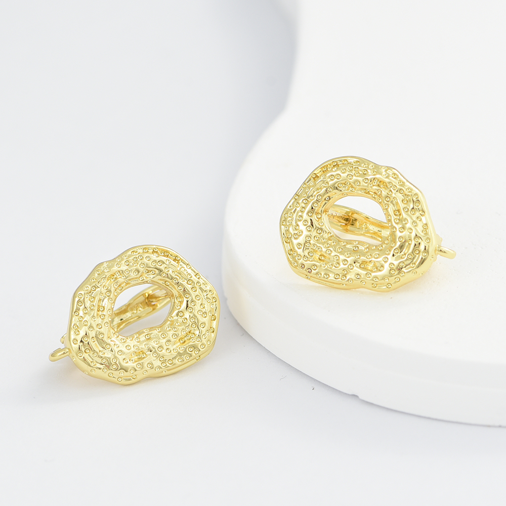 1 Pair Big Size18K Gold Plated - Gold Plated Jewelry ulasan dan harga