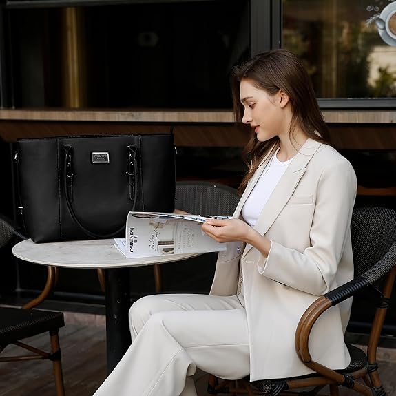 MOSISO Tote Bag for Women MacB - Leather Briefcase ulasan dan harga