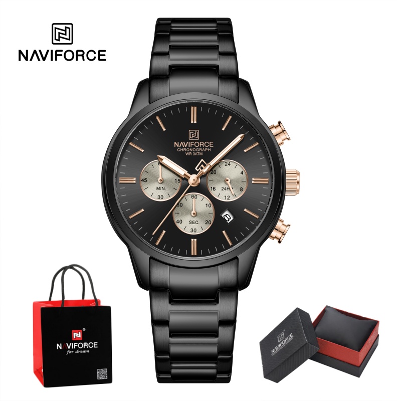 NAVIFORCE Men Quartz Chronogra - Luxury Watch Men ulasan dan harga
