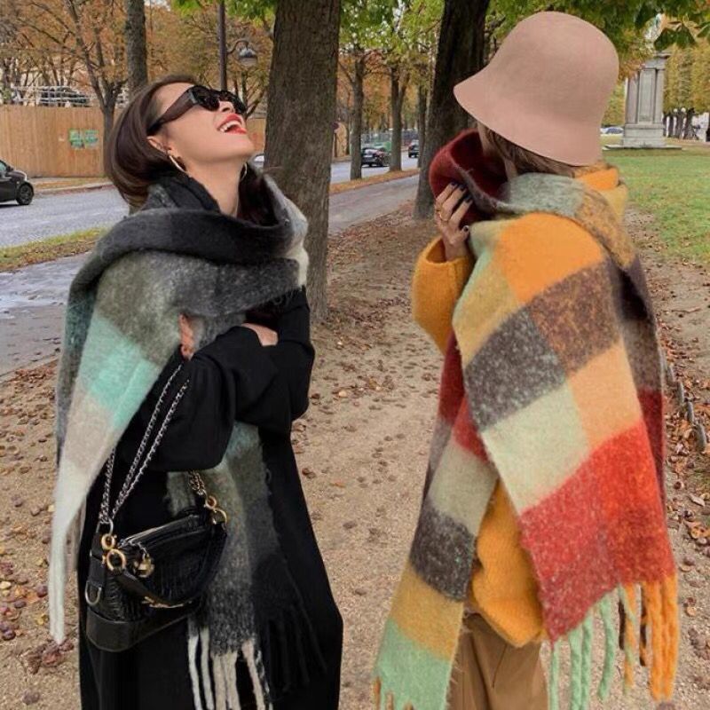 NEW Luxury Winter Thick Warm S - Cashmere Scarf ulasan dan harga
