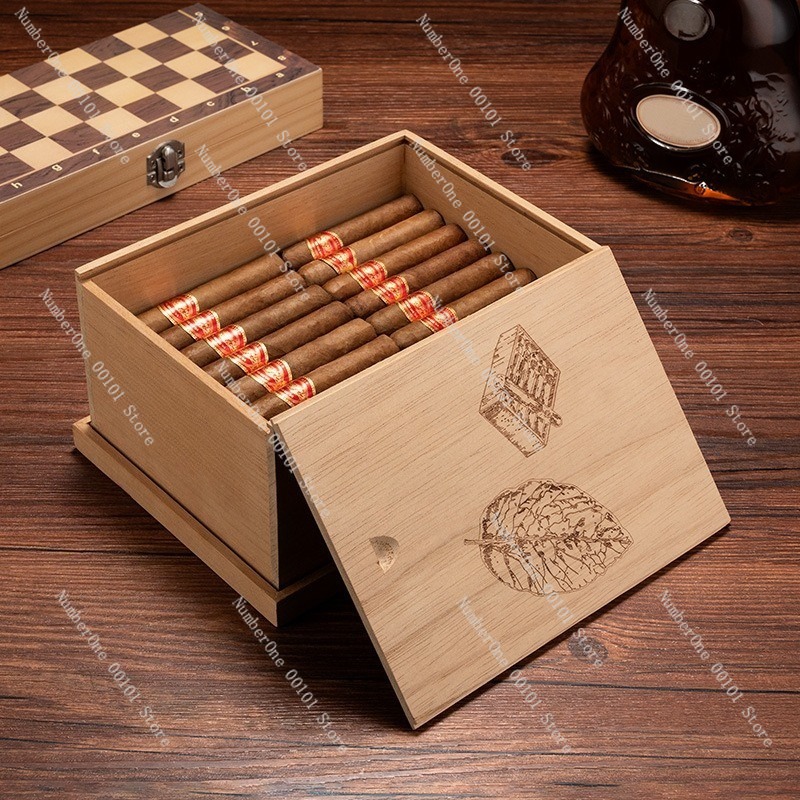 Premium Cedar Wood Cigar Humid - Premium Cigar Case ulasan dan harga