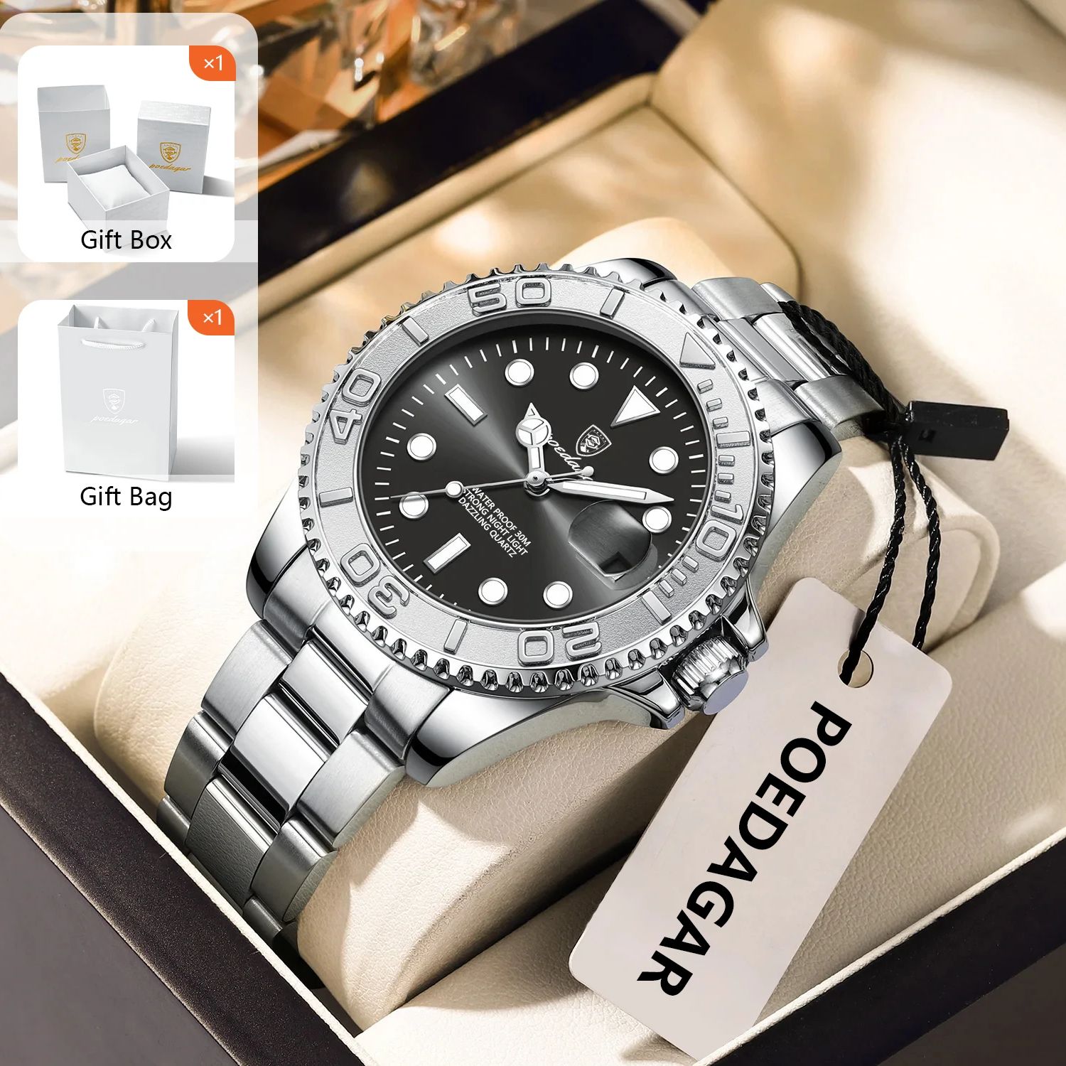 POEDAGAR Trendy Sport Man Watc - Luxury Watch Men ulasan dan harga