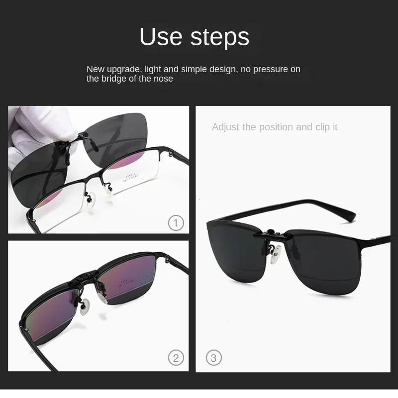 New Square Clip on Sunglasses  - Sunglasses Uv400 ulasan dan harga
