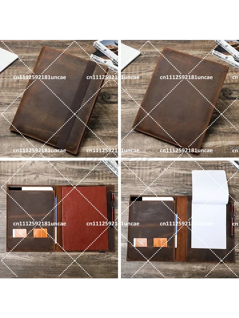 B5 Retro Leather Document Fold - Leather Briefcase ulasan dan harga