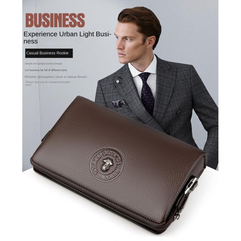 Male Long Money Wallets Mobile - Leather Wallet Men ulasan dan harga
