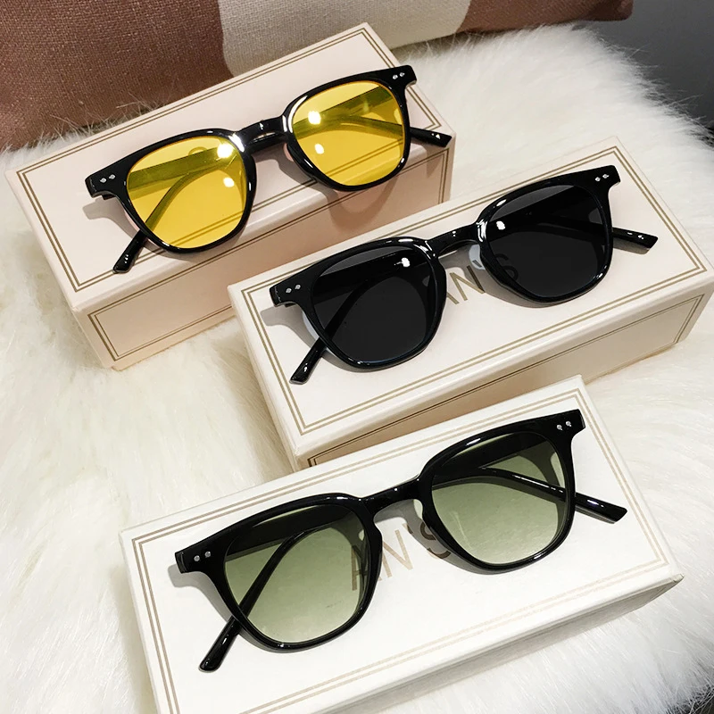 Vintage Square Grey Sunglasses - Designer Sunglasses ulasan dan harga